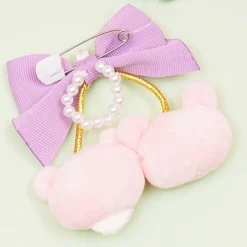 Rilakkuma Korikogu Jewel Cherry Plush Badge