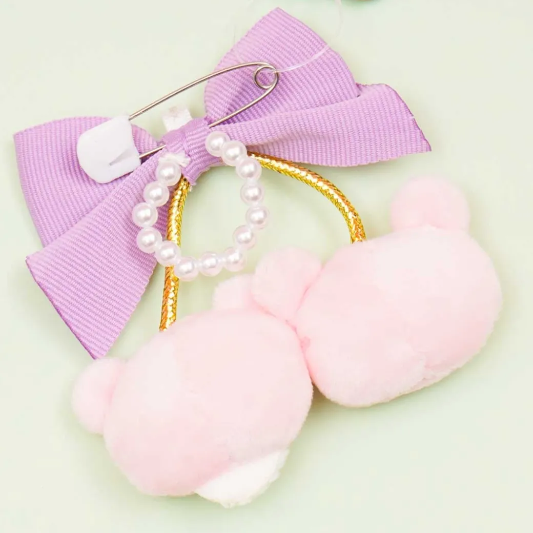 Rilakkuma Korikogu Jewel Cherry Plush Badge