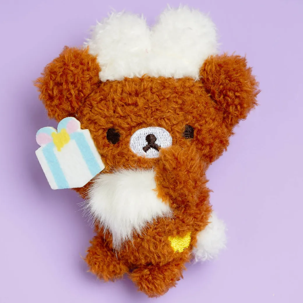 Rilakkuma Niko Niko Badge Plushie - Chairoikoguma / Mini