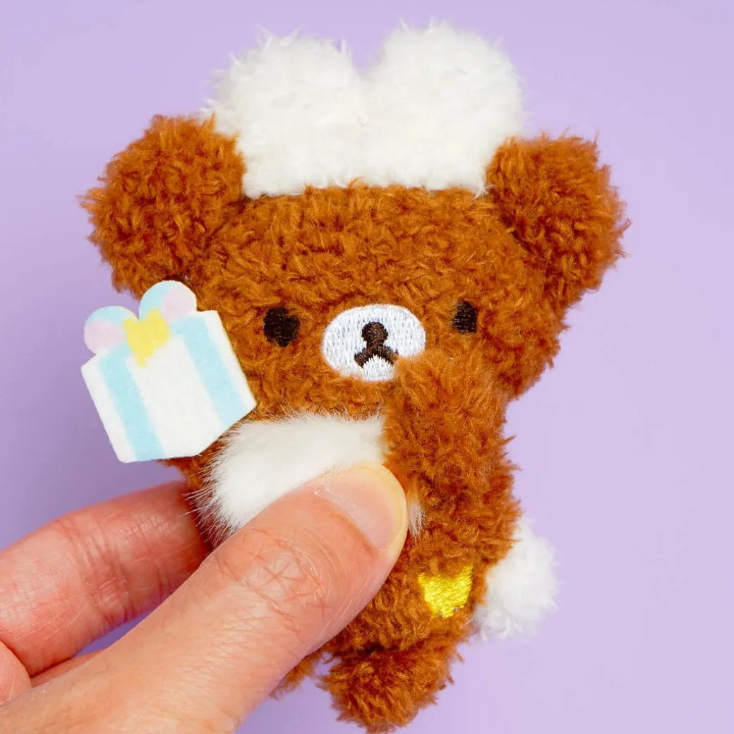 Rilakkuma Niko Niko Badge Plushie - Chairoikoguma / Mini