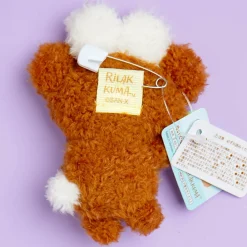 Rilakkuma Niko Niko Badge Plushie - Chairoikoguma / Mini