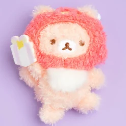 Rilakkuma Niko Niko Badge Plushie - Sakura no Korisu / Mini