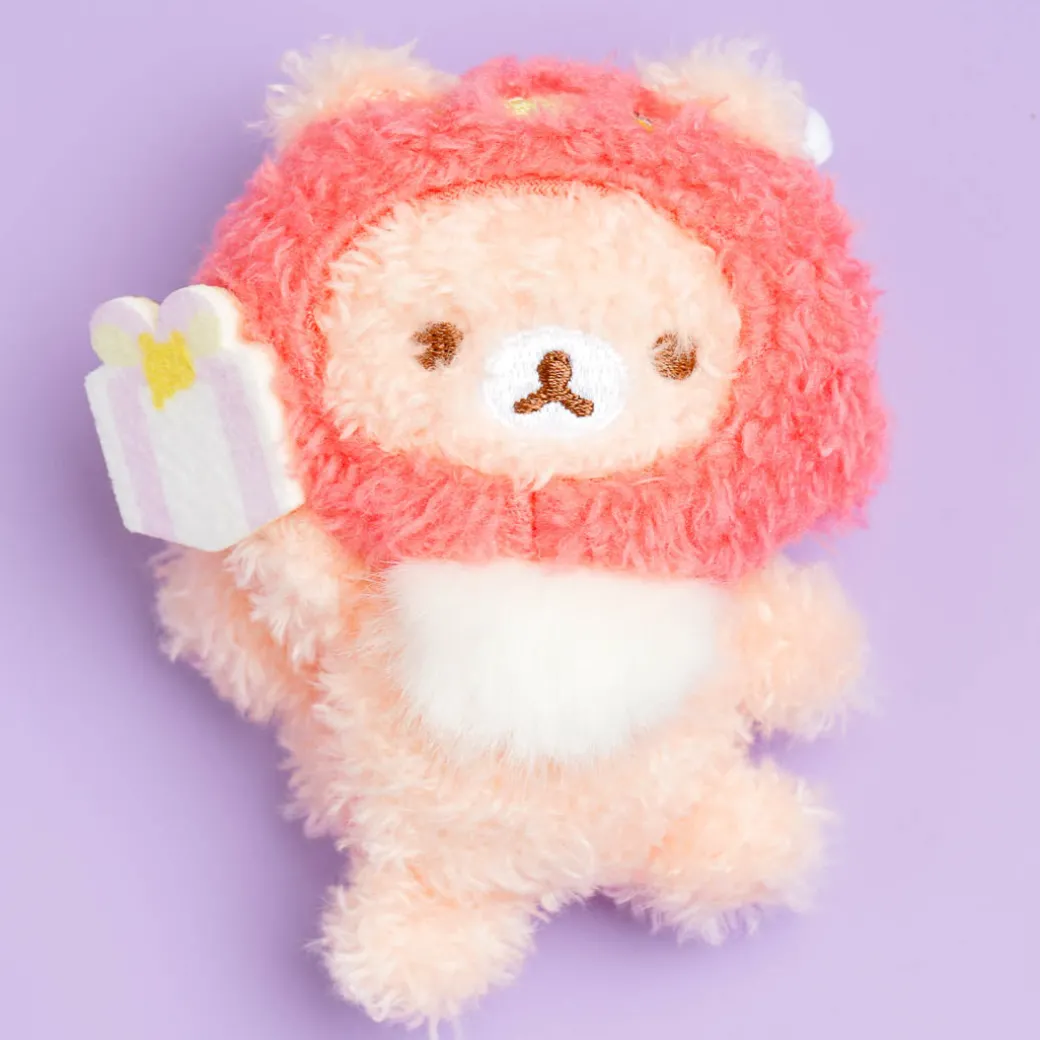 Rilakkuma Niko Niko Badge Plushie - Sakura no Korisu / Mini
