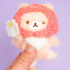 Rilakkuma Niko Niko Badge Plushie - Sakura no Korisu / Mini