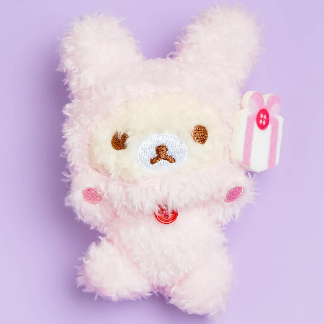 Rilakkuma Niko Niko Badge Plushie - Korilakkuma / Mini