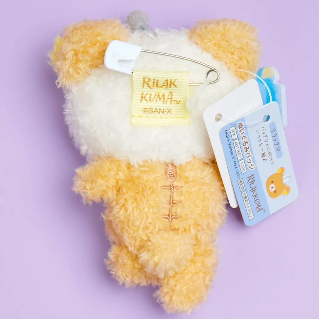Rilakkuma Niko Niko Badge Plushie - Mini
