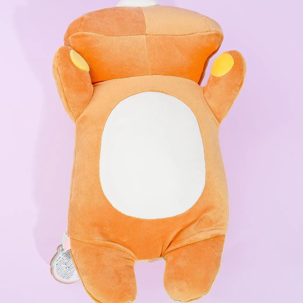 Rilakkuma Puffy Cheek Cushion Plushie - Medium