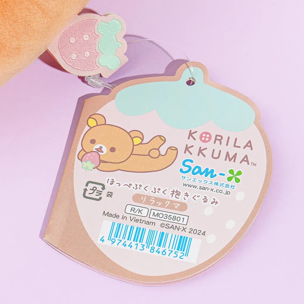 Rilakkuma Puffy Cheek Cushion Plushie - Medium