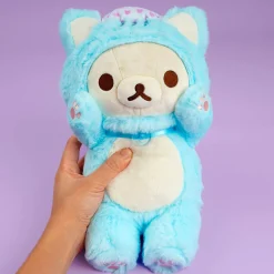 Rilakkuma Relaxing Cat Plushie - Korilakkuma / Medium