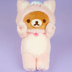 Rilakkuma Relaxing Cat Plushie - Medium