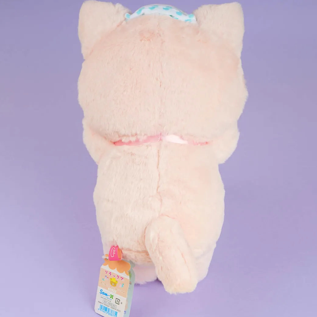 Rilakkuma Relaxing Cat Plushie - Medium
