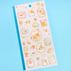 Rilakkuma Swan & Golden Flower Stickers - Ballet Dance