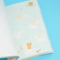 Rilakkuma Swan & Golden Flower Memo Pad