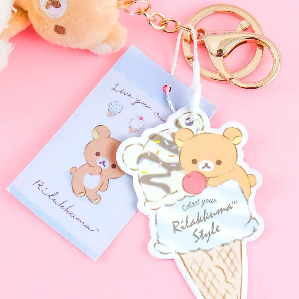 Rilakkuma Sweet Ice Cream Plushie Bag Charm