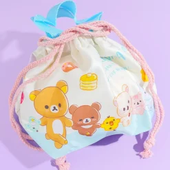 Rilakkuma Warm Smiles Gusseted Drawstring Handbag