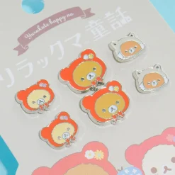 Rilakkuma Yurukute Happy Na Earrings Set - 6 pcs