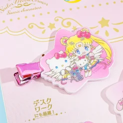 Sailor Moon Cosmos x Sanrio Characters Acrylic Hair Clip - Sailor Moon & Chibi Moon