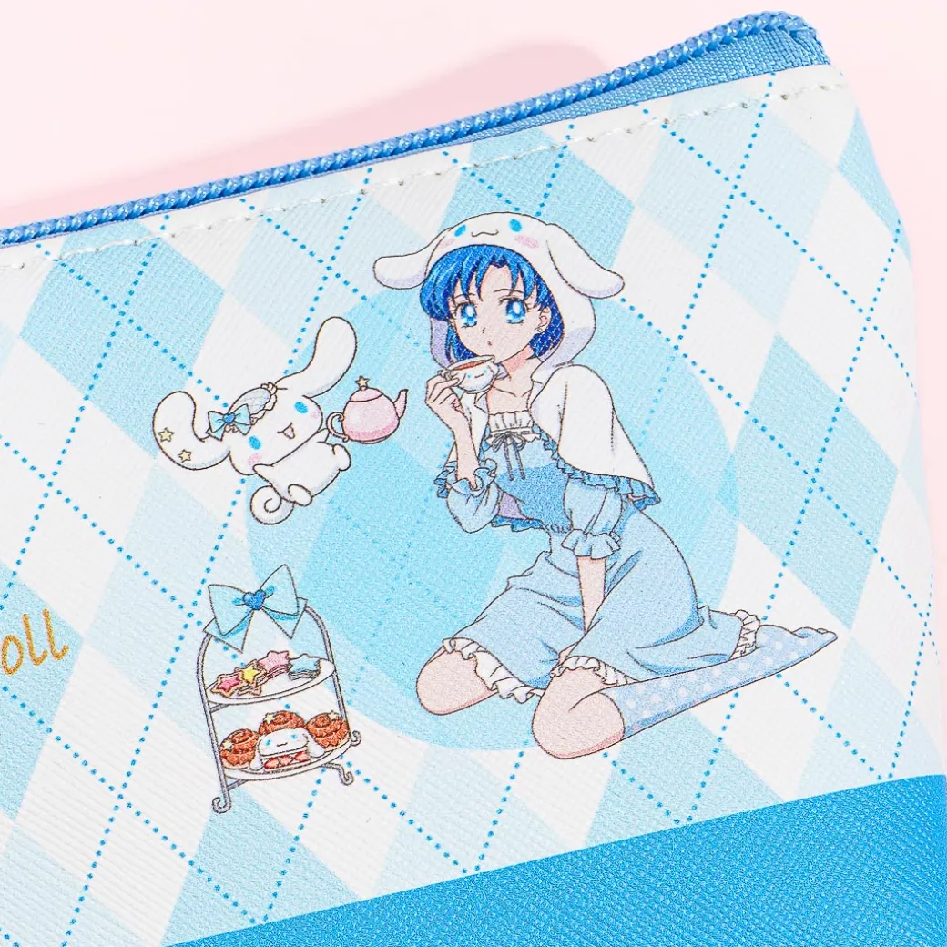 Sailor Moon Cosmos x Sanrio Characters Pouch - Sailor Mercury & Cinnamoroll