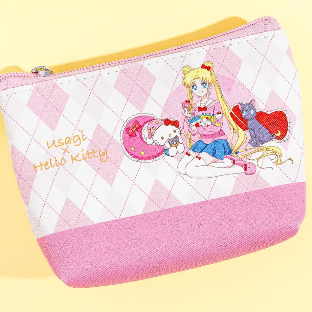 Sailor Moon Cosmos x Sanrio Characters Pouch - Sailor Moon & Hello Kitty