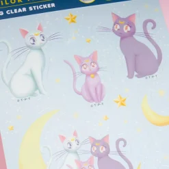 Sailor Moon Pretty Guardian Neko Big Clear Stickers