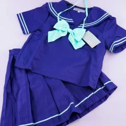 Sailor Suit Set - Navy & Mint