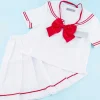 Sailor Suit Set - White & Red