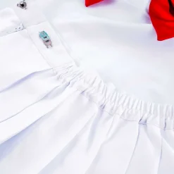 Sailor Suit Set - White & Red