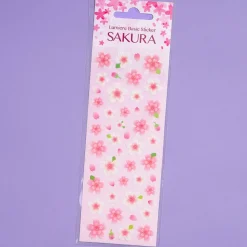 Sakura Cherry Blossom Glittery Stickers