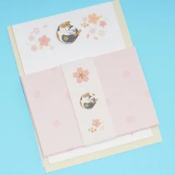 Sakura Flowers & Neko Letter Set