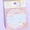 Sakura Lake View Neko Sticky Notes With Stand