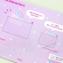 Sanrio Character Twinkle Eyes Zipper Flat Pouch Set