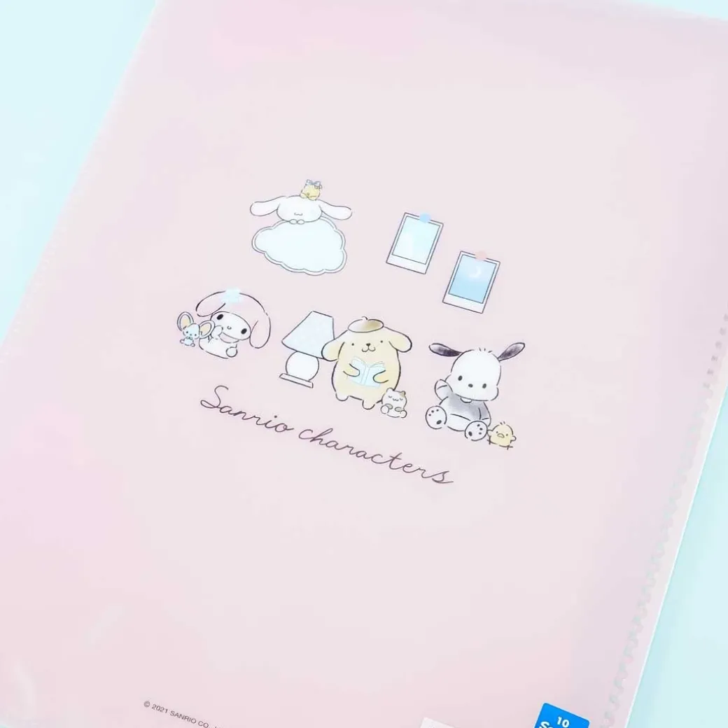 Sanrio Characters & Bedroom Objects Multi-Slot A4 File Folder