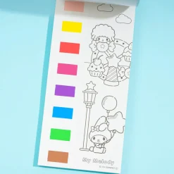 Sanrio Characters Amusement Park Coloring Book & Paint Palette
