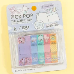 Sanrio Characters Baby Gang Pick Pop Clip Case Sticky Notes
