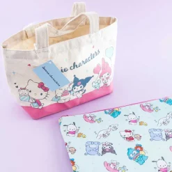 Sanrio Characters Canvas Tote Bag With Insulated Pouch