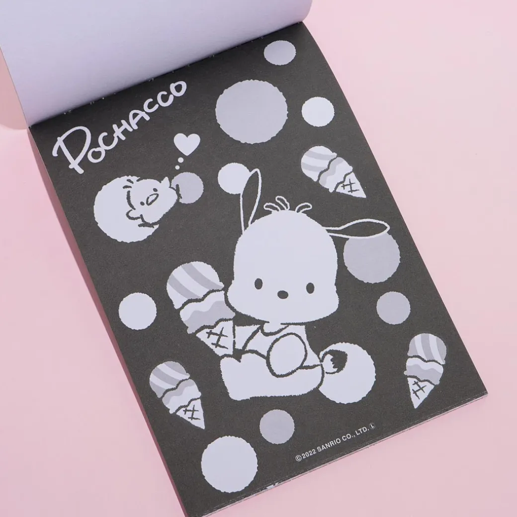 Sanrio Characters Coloring Pad with Black Background