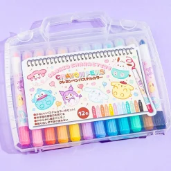 Sanrio Characters Crayon Twist Pen Set - 12 pcs