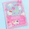 Sanrio Characters Customized Mini Clear File & Sticker Set - Pink