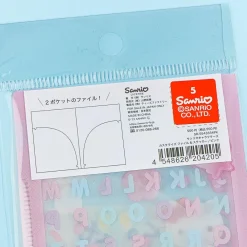 Sanrio Characters Customized Mini Clear File & Sticker Set - Pink