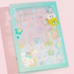 Sanrio Characters Customized Mini Clear File & Sticker Set - Mint