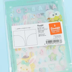 Sanrio Characters Customized Mini Clear File & Sticker Set - Mint