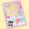 Sanrio Characters Customized Mini Clear File & Sticker Set - Purple