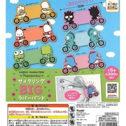 Sanrio Characters Cycling Big Rubber Band Gachapon