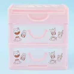 Sanrio Characters Dessert 2-Drawer Clear Chest Box