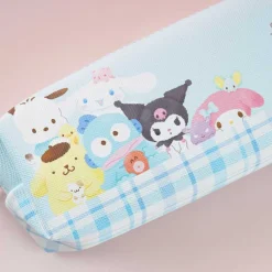 Sanrio Characters Double Zipper Slim Pen Pouch