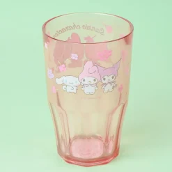 Sanrio Characters Flowery Clear Cup