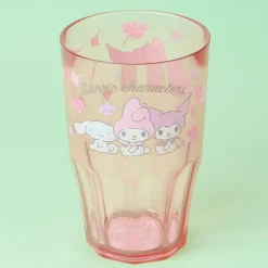 Sanrio Characters Flowery Clear Cup