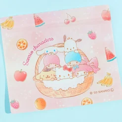 Sanrio Characters Fruit Mix A7 Zip Bag Set - 6 pcs