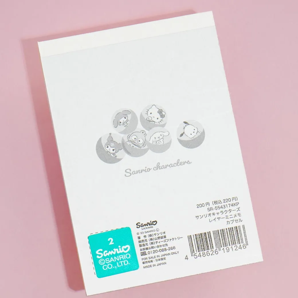 Sanrio Characters Gachapon Mini Memo Pad