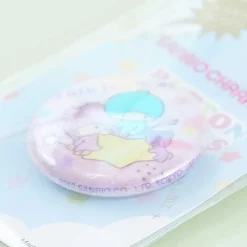 Sanrio Characters Glitter Badge - Little Twin Stars